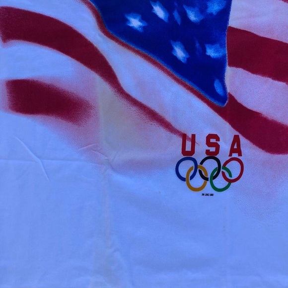 Vintage Champion USA 1990s Olympics t shirt Deadstock - Picture 4 of 6